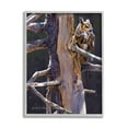 thumbnail image 1 of Stupell Industries Owl in Rustic Tree Animals & Insects Painting Gray Framed Art Print Wall Art, 11 x 14, 1 of 9