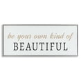 thumbnail image 1 of Stupell Industries Own Kind Of Beautiful Typography Painting Gray Framed Art Print Wall Art, 24 x 10, 1 of 10