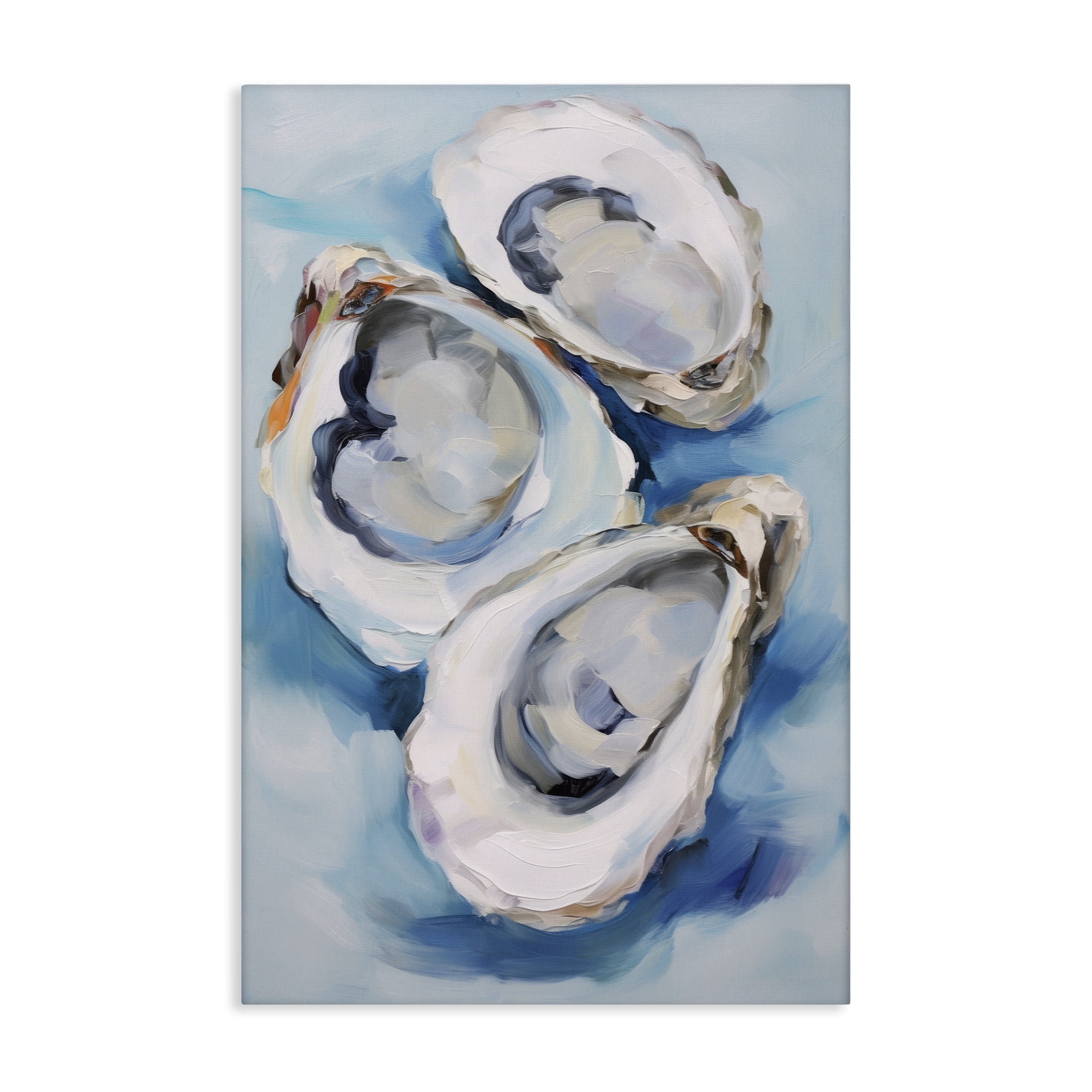 Stupell Industries Oyster Shell Trio Animals & Insects Painting Gallery Wrapped Canvas Art Print Wall Art, 20 x 30