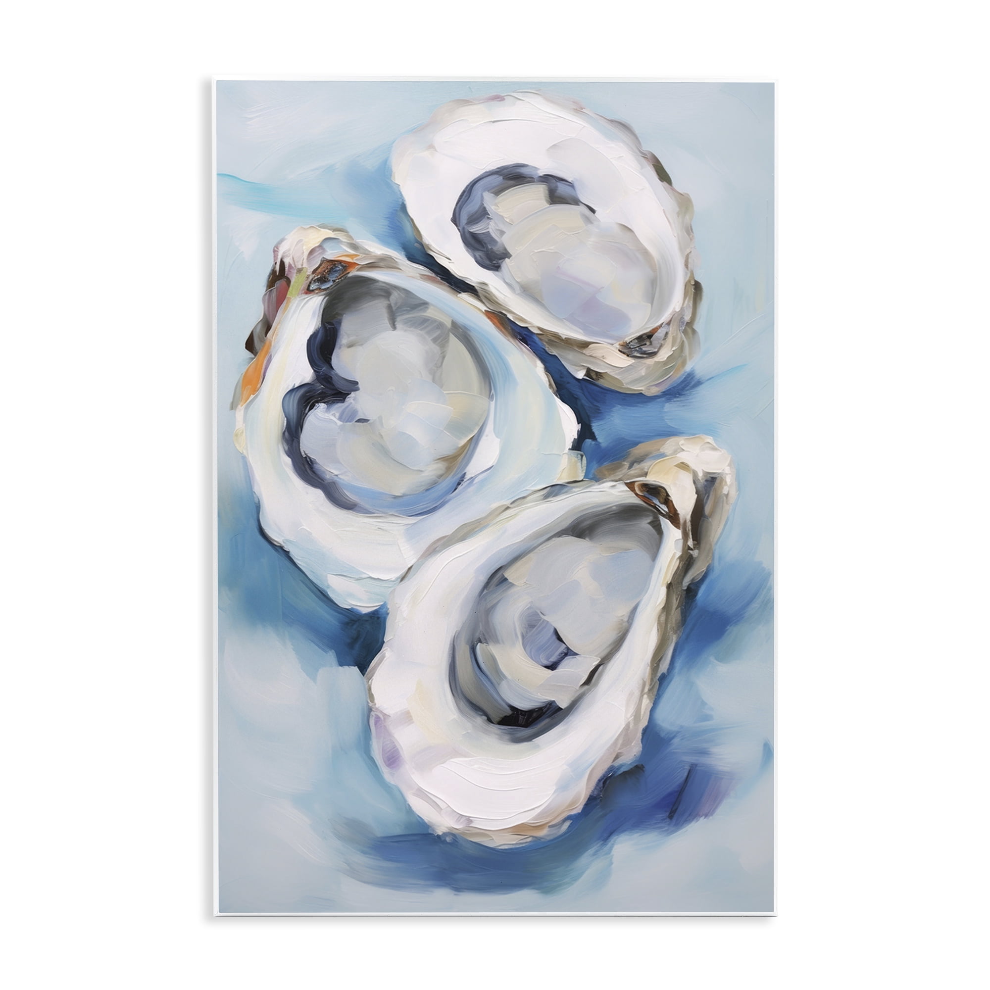 Stupell Industries Oyster Shell Trio Animals & Insects Painting Unframed Art Print Wall Art, 13 x 19