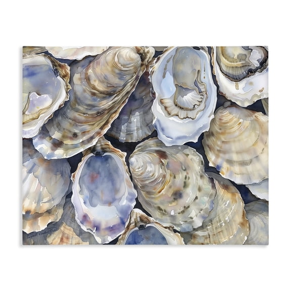 Stupell Industries Oyster Shellabration Pile Canvas Wall Art, design by Heidi Kuntz
