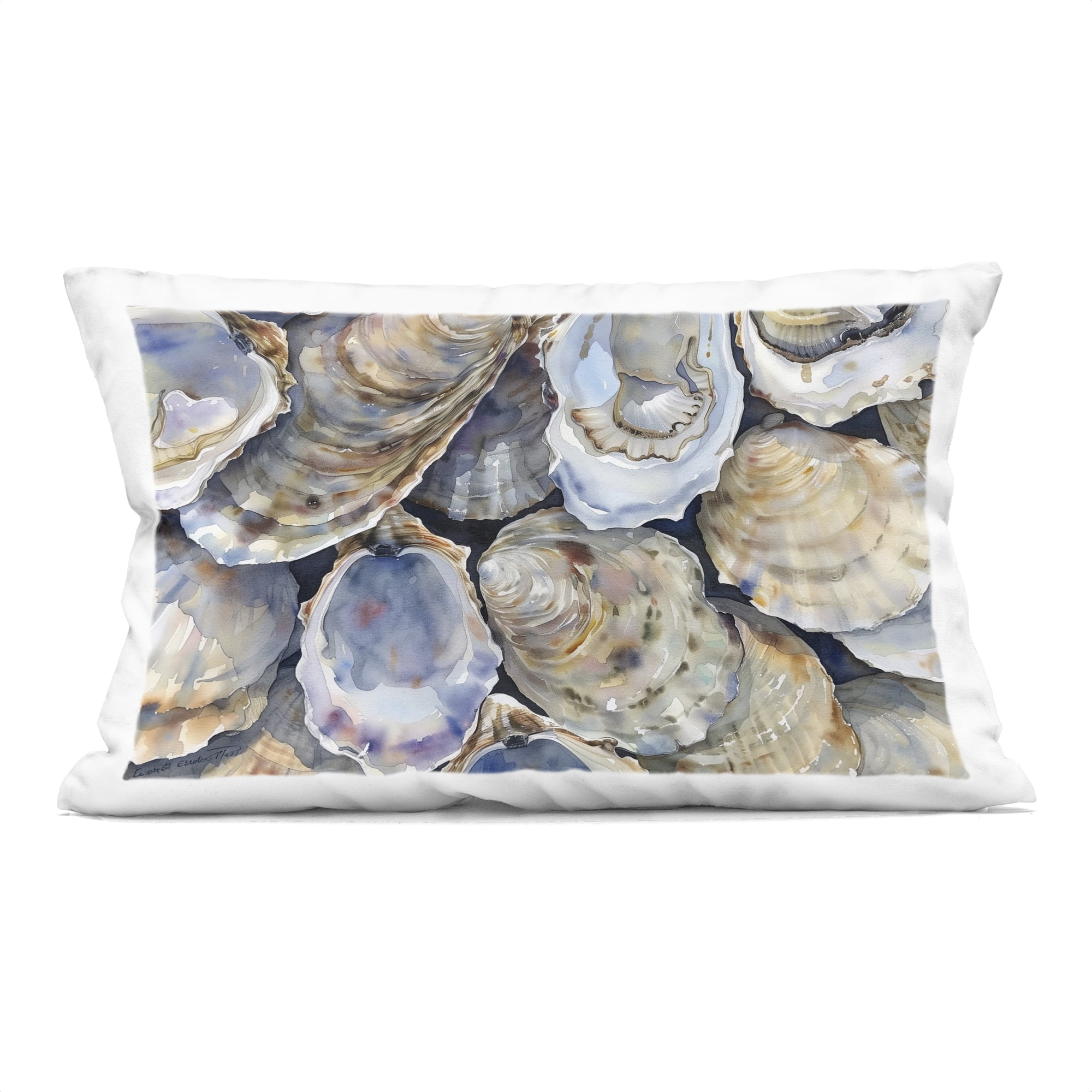 Stupell Industries Oyster Shellabration Pile Decorative Printed Throw Pillow, design by Heidi Kuntz
