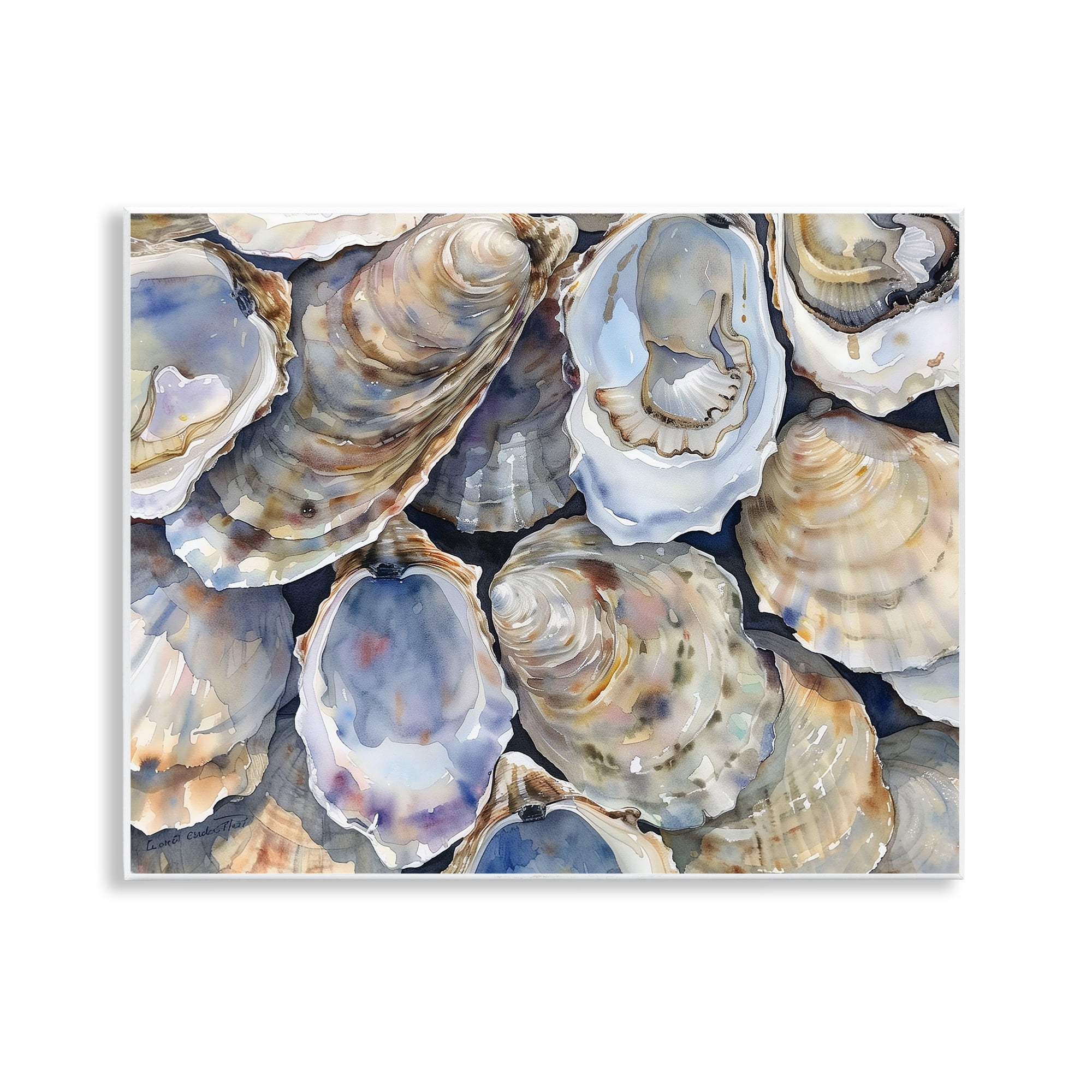 Stupell Industries Oyster Shellabration Pile Wall Plaque Art, design by Heidi Kuntz