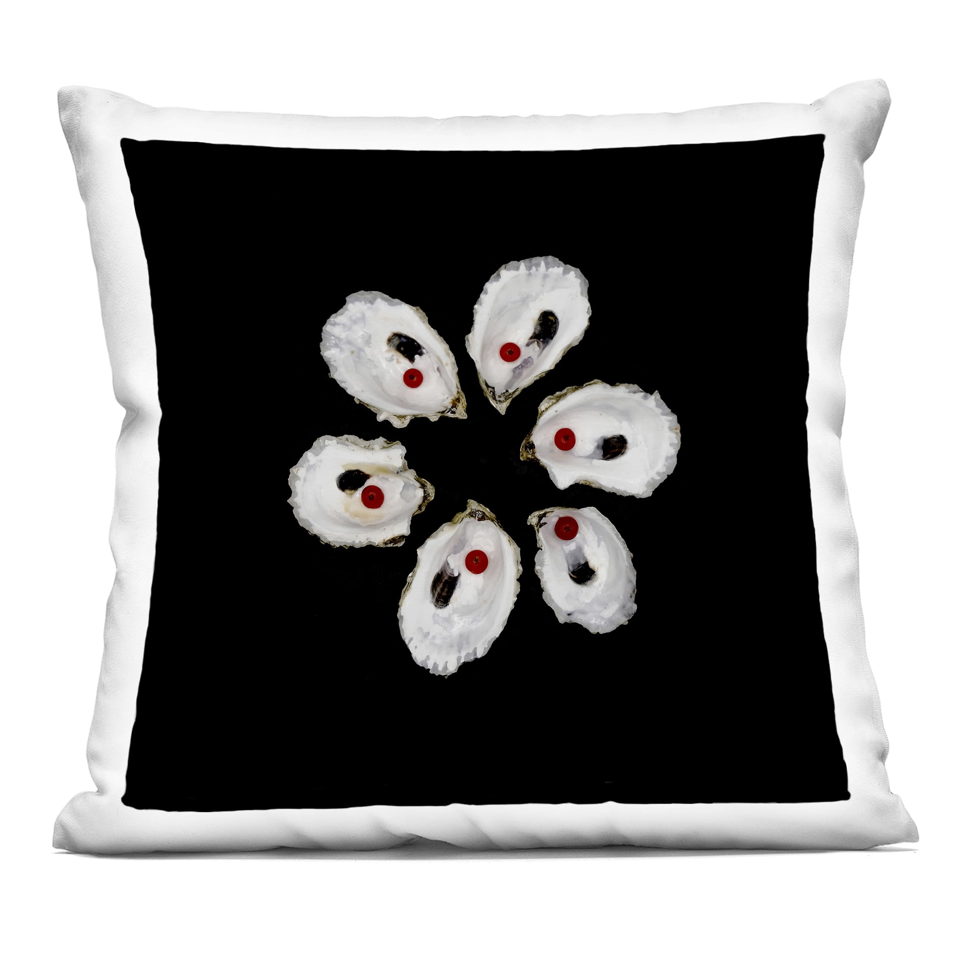 Stupell Industries Oyster Shells Symmetry Decorative Printed Throw Pillow, design by Beth Adoette, 18 x 7 x 18