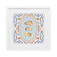 thumbnail image 1 of Stupell Industries French Country Oyster Trio on Blue Gingham White Framed Print Under Glass, 13 x 13, by Vero Illustrates, 1 of 8