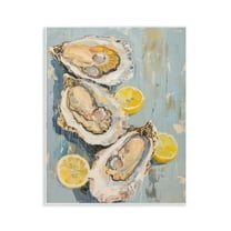 Stupell Industries Oysters & Lemon Slices Food & Beverage Painting Unframed Art Print Wall Art, 11 x 14