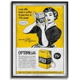 thumbnail image 1 of Stupell Industries Packaged Optimism Funny Inspirational Vintage Comic Book Design Framed Wall Art by Ester Kay, 1 of 5