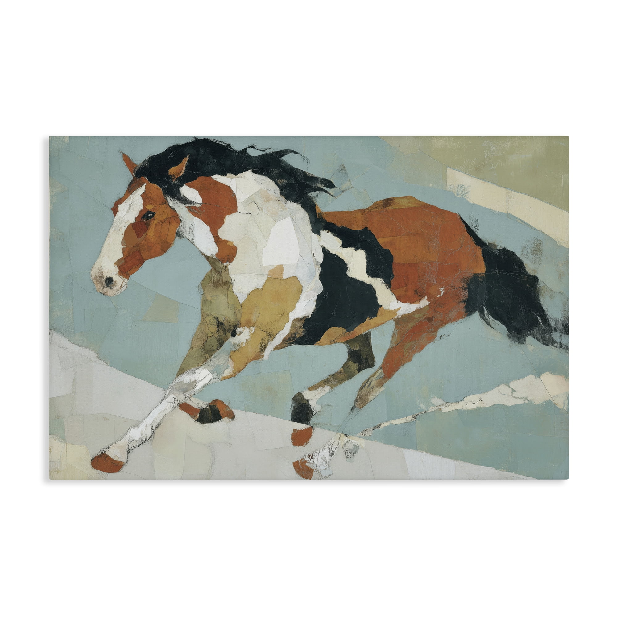 Stupell Industries Paint Horse in Motion Canvas Wall Art, design by Chromatic Storm Studio