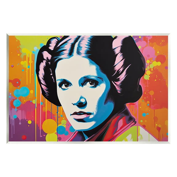 Stupell Industries Paint Splash Leia Fairy Tales & Fantasy Painting Unframed Art Print Wall Art, 15 x 10