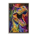 thumbnail image 1 of Stupell Industries Bohemian Paint Splatter Urban T-Rex Brown Floating Frame Canvas Art, 21 x 31, by Creative Studio, 1 of 8