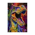 thumbnail image 1 of Stupell Industries Bohemian Paint Splatter Urban T-Rex Canvas Art, 16 x 24, by Creative Studio, 1 of 8