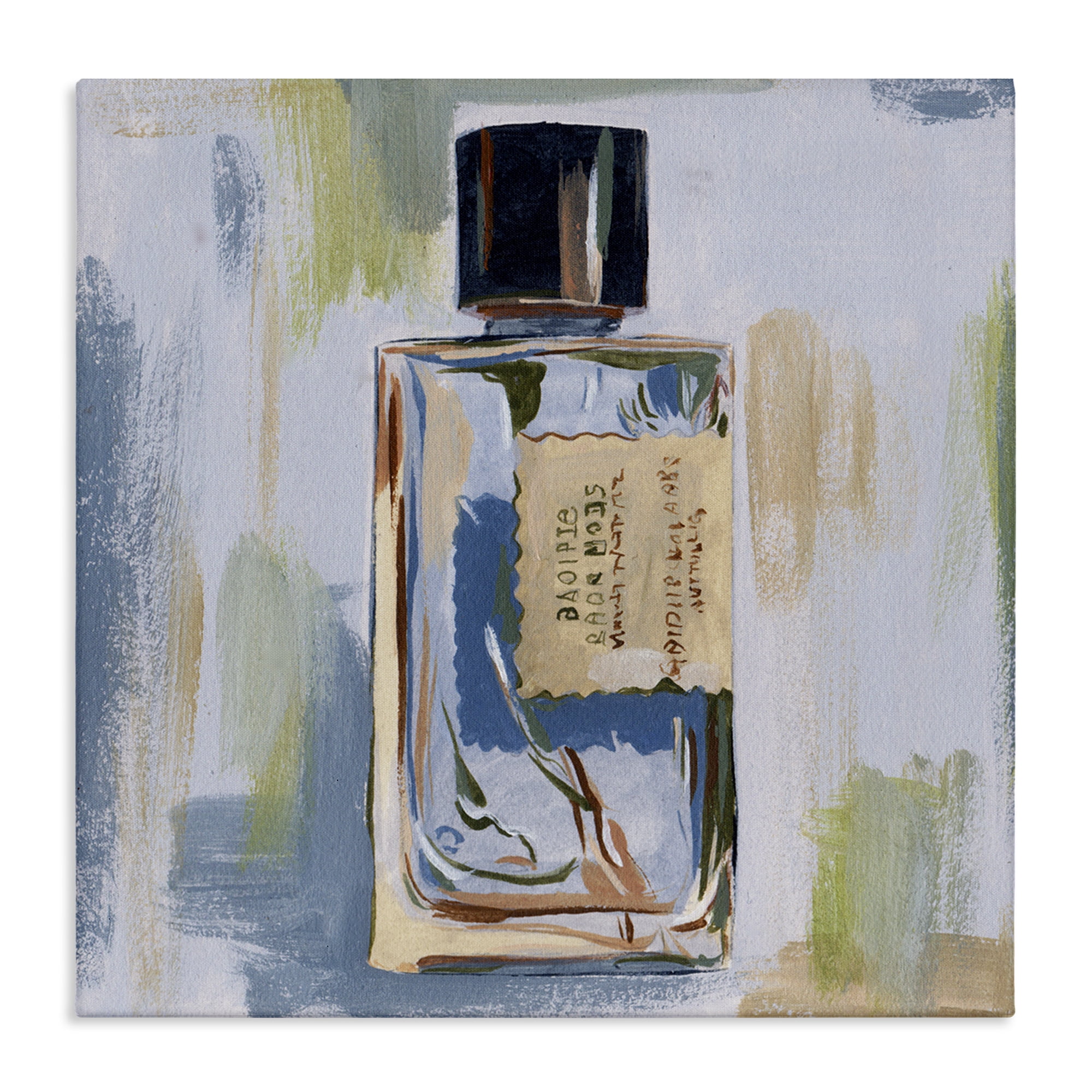Stupell Industries Paint Streak Perfume Fashion Painting Wrapped Canvas Art Print Wall Art, 30 x 30