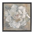 thumbnail image 1 of Stupell Industries Traditional Paint Streak Rose Black Floating Frame Canvas Art, 25 x 25, by Sally Swatland, 1 of 8