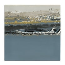 Stupell Industries Paint Streaked Abstraction Abstract Painting Gallery Wrapped Canvas Art Print Wall Art, 17 x 17