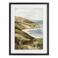 thumbnail image 1 of Stupell Industries Transitional Painted Cliffside Coastal Morning Light Black Framed Print Under Glass, 14 x 20, by Petals Prints Design, 1 of 8
