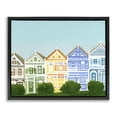 thumbnail image 1 of Stupell Industries Painted Ladies Houses Black Framed Floater Canvas Wall Art design by Evelyn Coleman, 17 x 21, 1 of 9