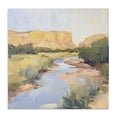 thumbnail image 1 of Stupell Industries Transitional Painted Plateau River Reflection Canvas Art, 17 x 17, by Petals Prints Design, 1 of 8