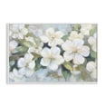 thumbnail image 1 of Stupell Industries Traditional Painted White Flowers in Leaves White Framed Giclee Art, 24 x 16, by Petals Prints Design, 1 of 8