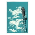 thumbnail image 1 of Stupell Industries Painter On Ladder Conceptual Clouds Graphic Art Unframed Art Print Wall Art, Design by Matheus Lopes Castro, 1 of 6