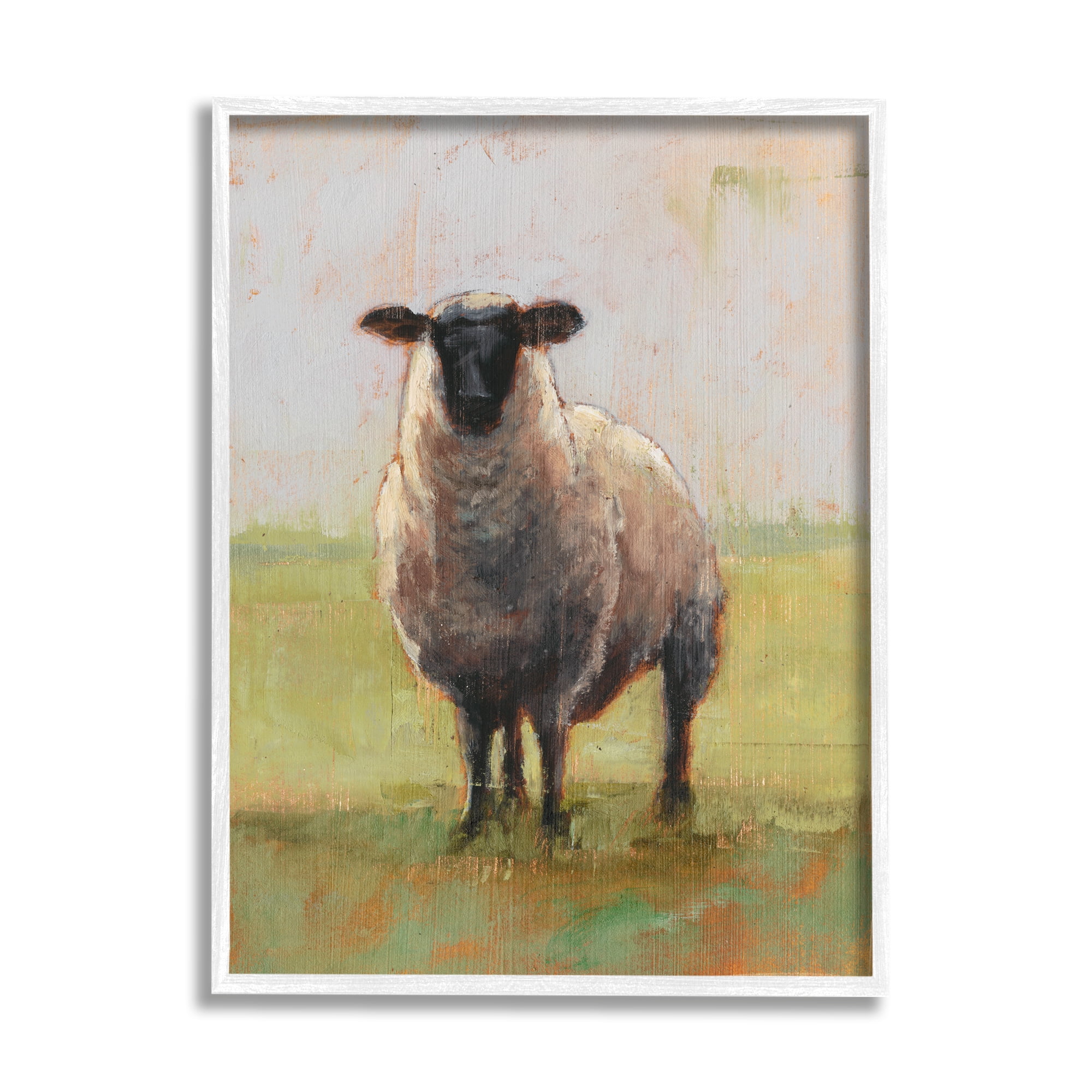 Stupell Industries Painterly Away From Flock Sheep, 16 x 20,Design by Ethan Harper