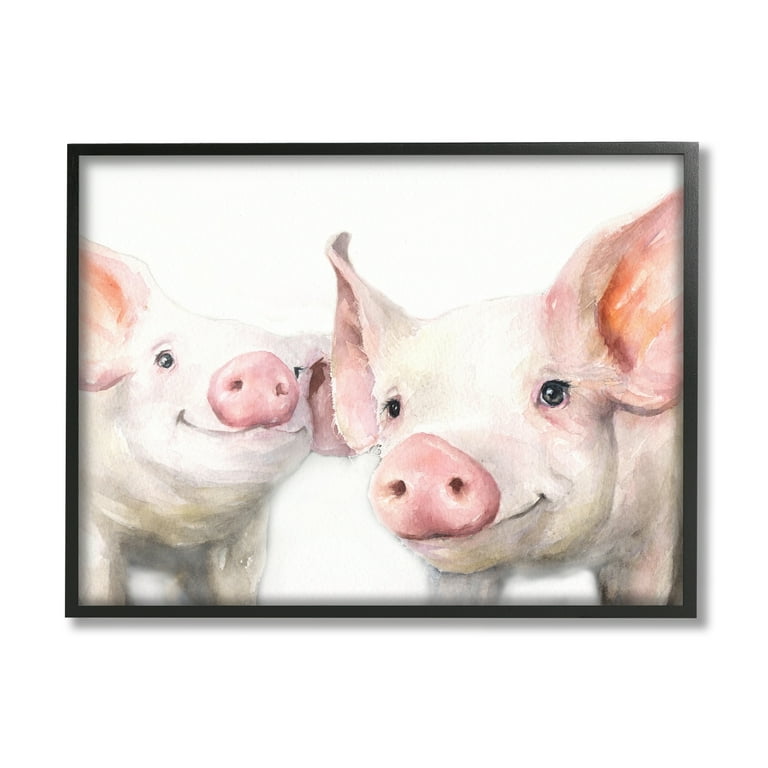 Pig Pair Wooden Animal Pig Pair Wooden Animal