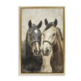 thumbnail image 1 of Stupell Industries Rustic Lodge Pair of Horses in Harmony Gold Floating Frame Canvas Art, 17 x 25, by Creative Studio, 1 of 8