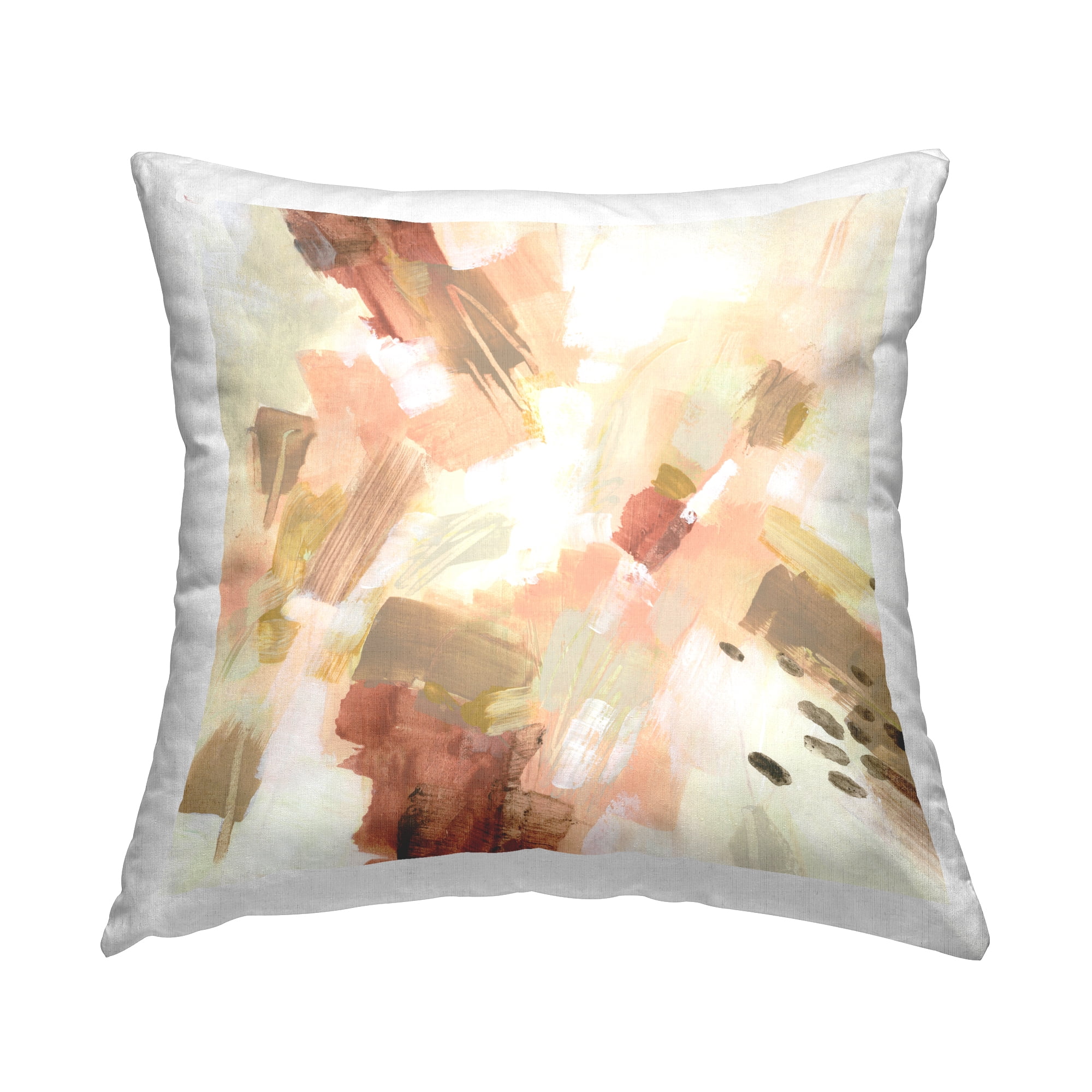 Stupell Industries Pale Abstract with Speckles Decorative Printed Throw Pillow Design by June Erica Vess .