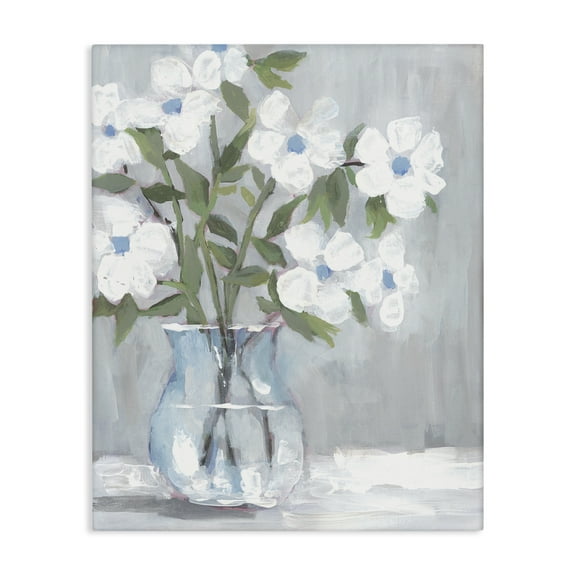 Stupell Industries Pale Blossom Bouquet Botanical & Floral Painting Gallery Wrapped Canvas Art Print Wall Art, 16 x 20