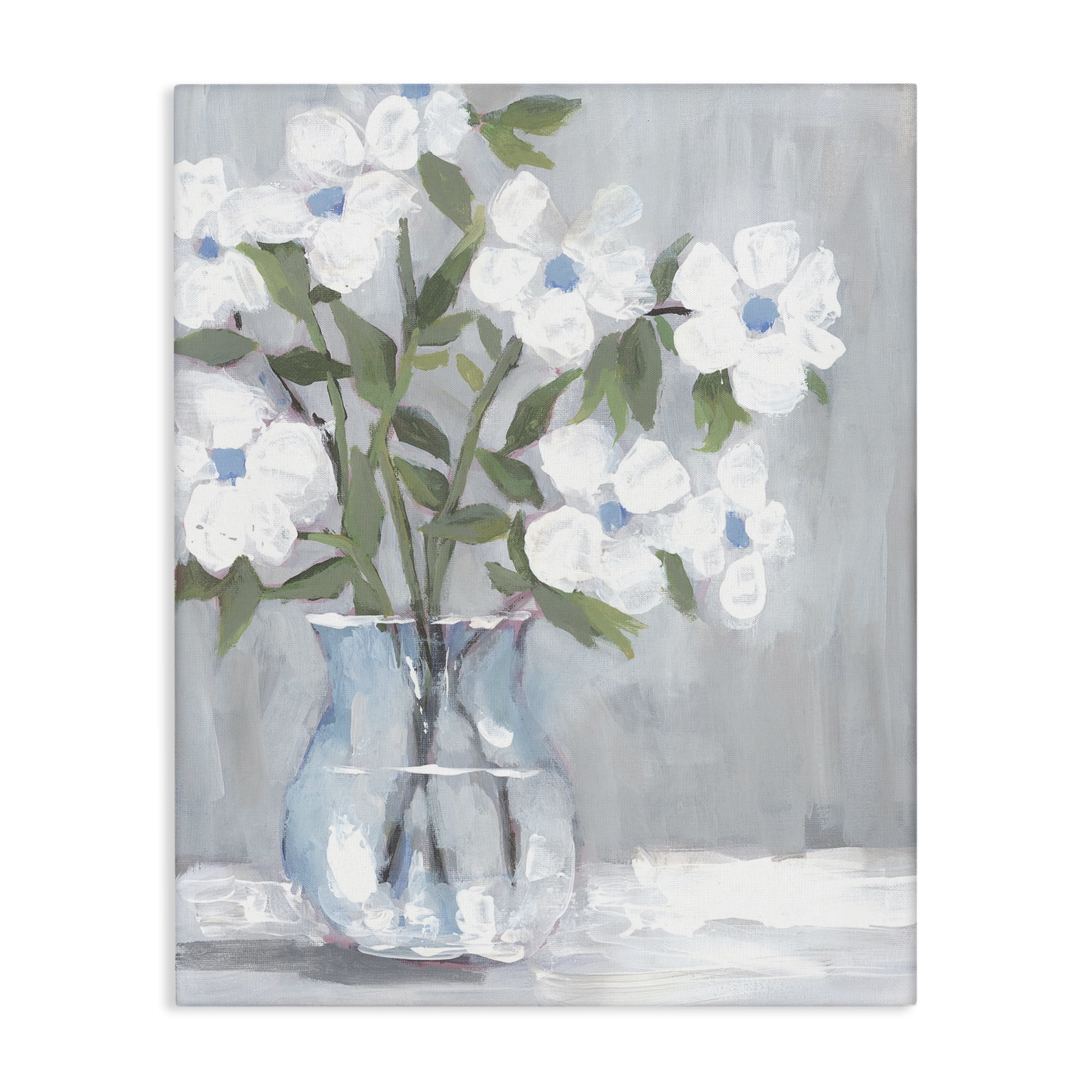 Stupell Industries Pale Blossom Bouquet Botanical & Floral Painting Gallery Wrapped Canvas Art Print Wall Art, 36 x 48