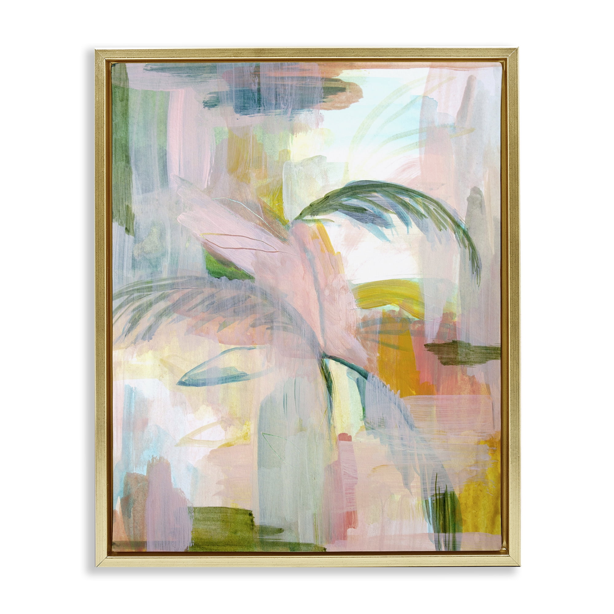 Stupell Industries Palm City Expression Gold Framed Floater Canvas Wall Art, design by Gemma Bardot