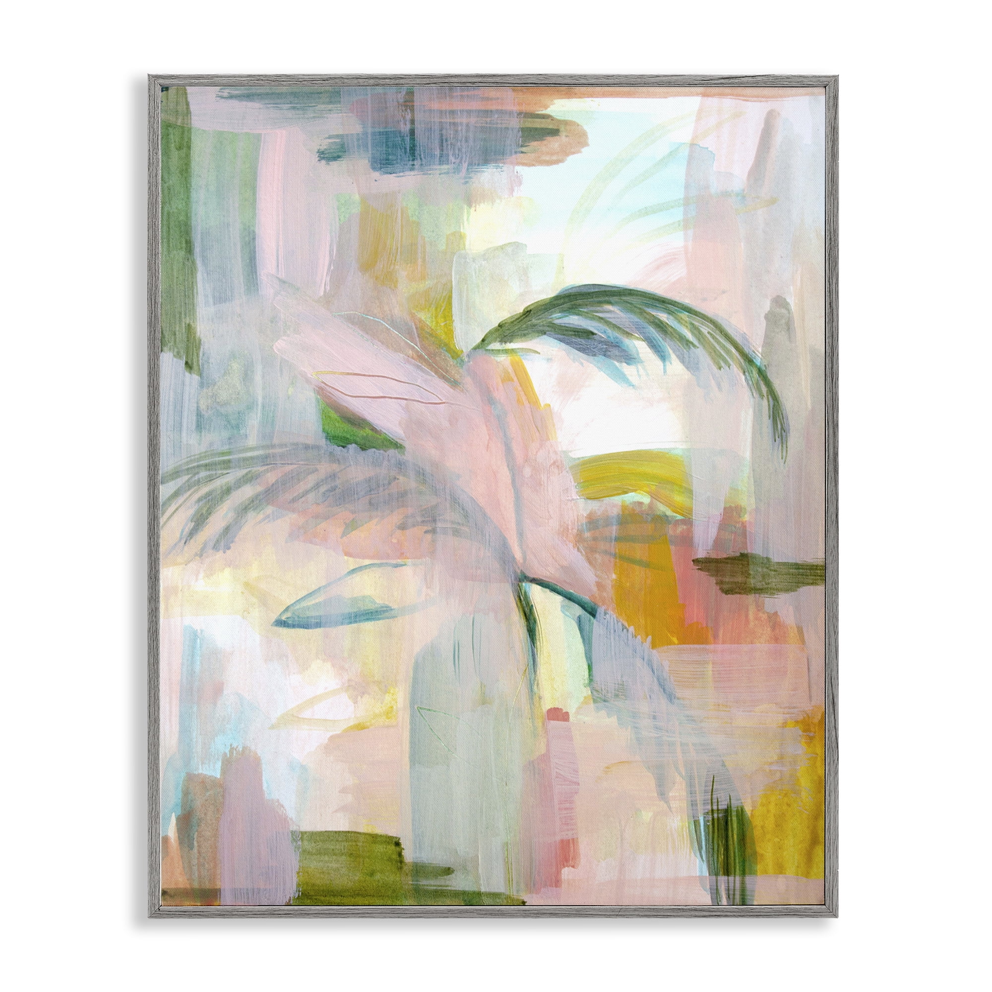 Stupell Industries Palm City Expression Gray Framed Giclee Art, design by Gemma Bardot