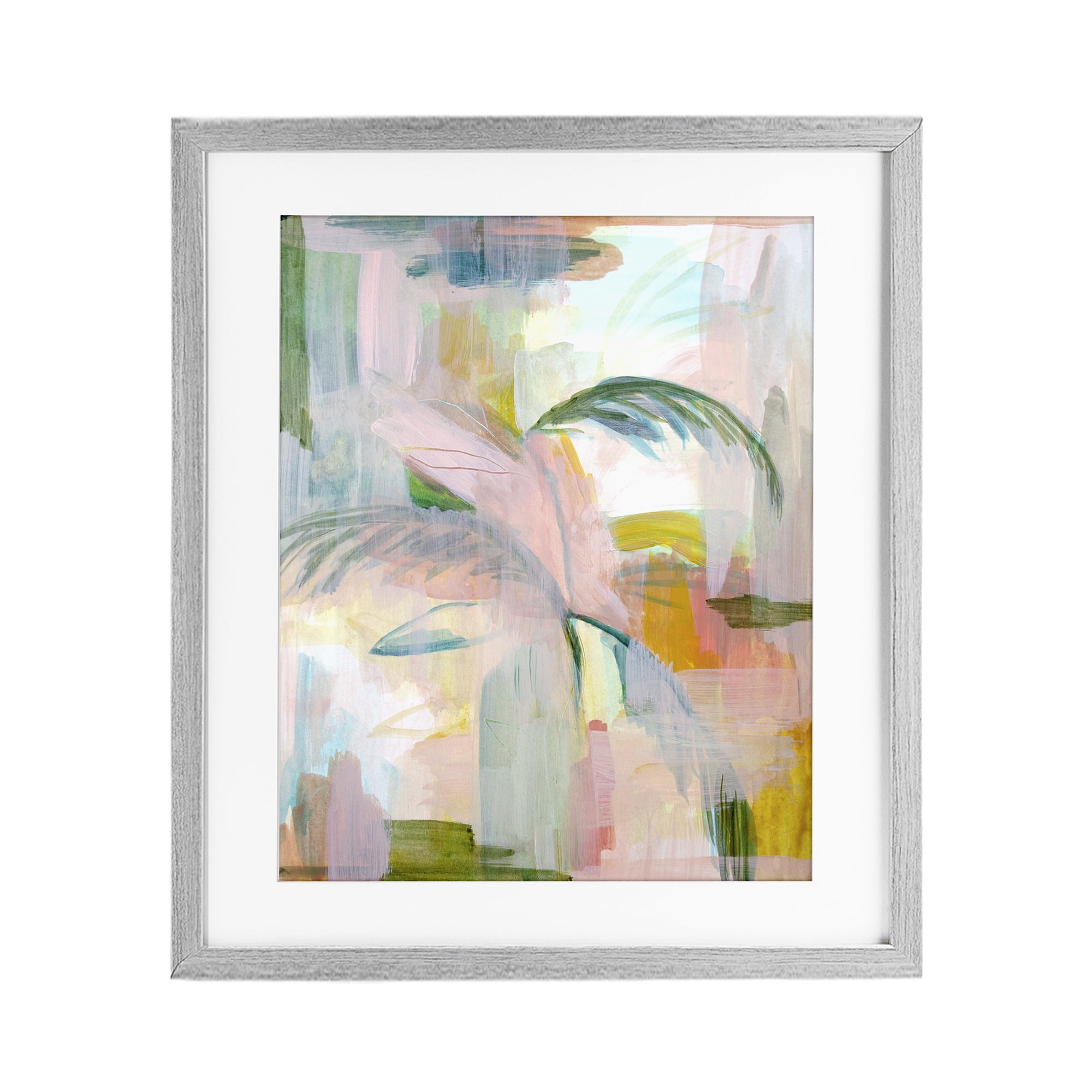 Stupell Industries Palm City Expression Gray Framed Print Under Glass, design by Gemma Bardot