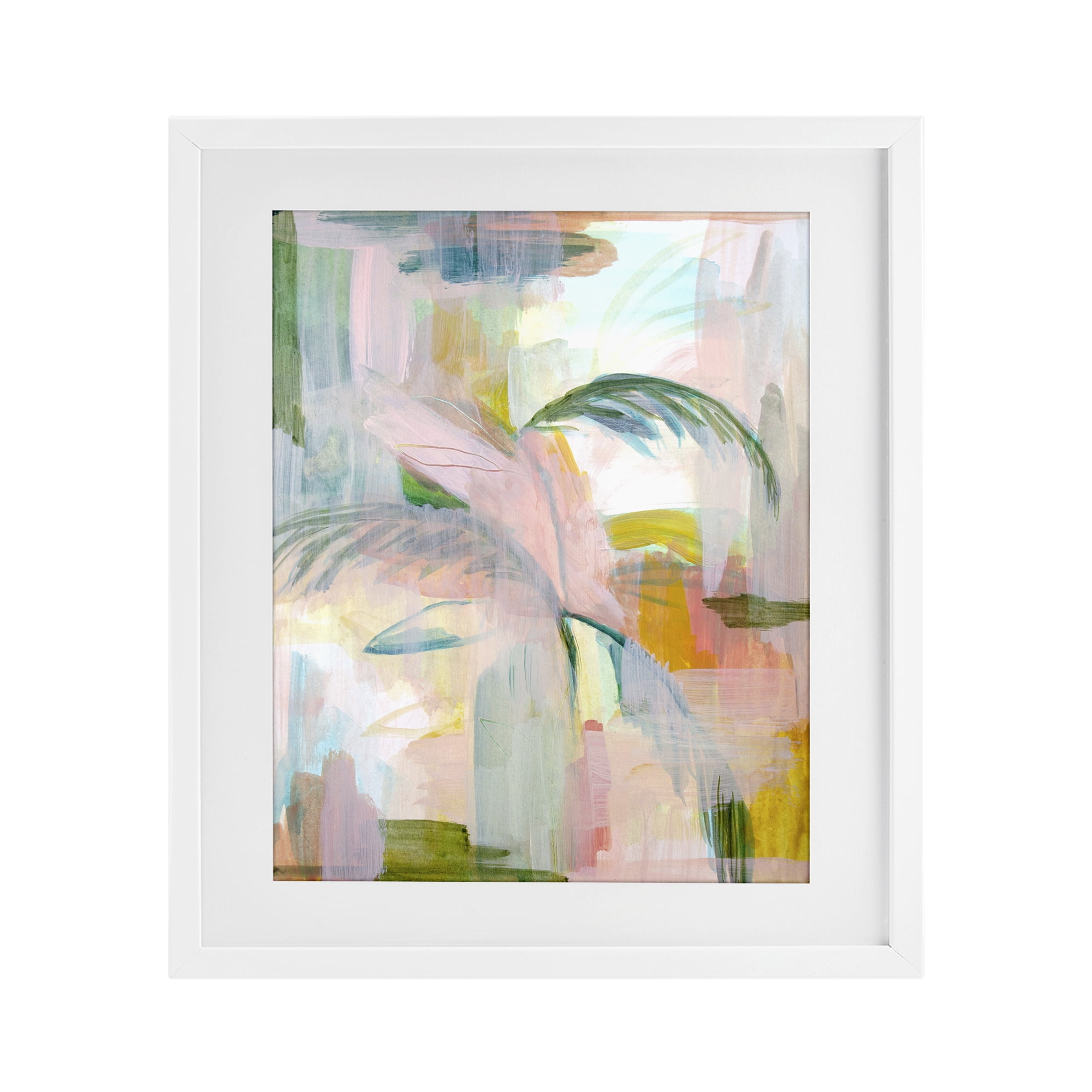Stupell Industries Palm City Expression White Framed Print Under Glass, design by Gemma Bardot