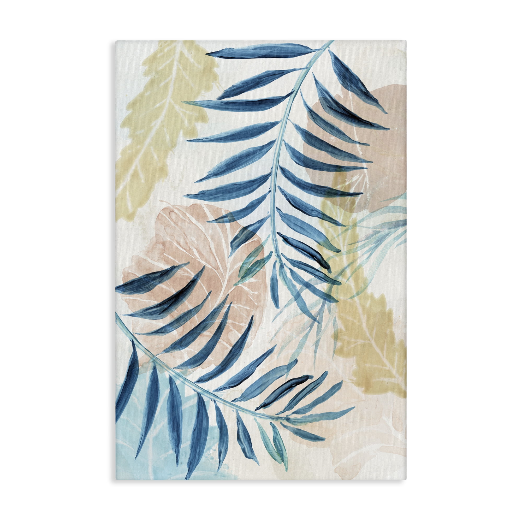 Stupell Industries Palm Fronds in Pastel Haze Canvas Wall Art, design by Nan