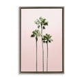 thumbnail image 1 of Stupell Industries Palm Getaway over Pink Brown Framed Floater Canvas Wall Art design by Natalie Carpentieri, 25 x 17, 1 of 9