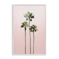 thumbnail image 1 of Stupell Industries Palm Getaway over Pink White Framed Giclee Art design by Natalie Carpentieri, 18 x 12, 1 of 8