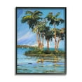 thumbnail image 1 of Stupell Industries Palm Island Painting Nature Painting Black Framed Art Print Wall Art, 11 x 14, 1 of 8