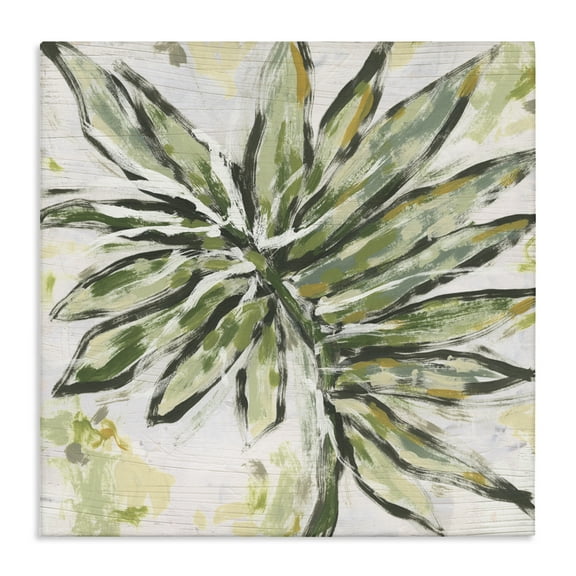 Stupell Industries Palm Leaf Palette Canvas Wall Art design by June Erica Vess, 17 x 17