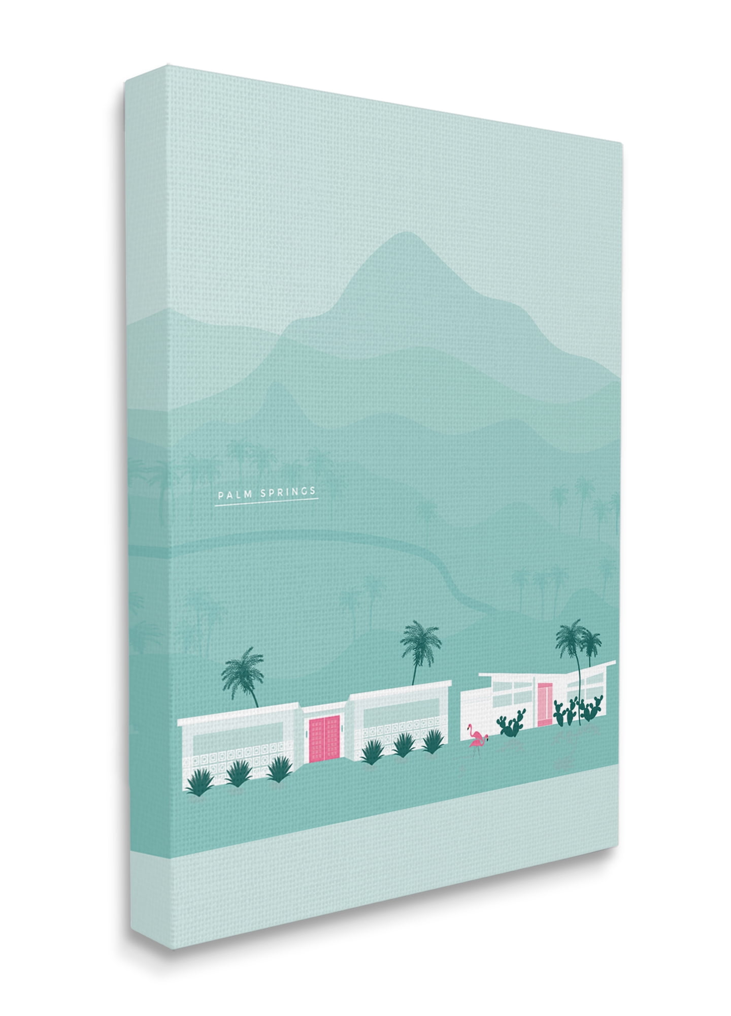 Stupell Industries Palm Springs Modern Architecture Abstract Mountains Canvas Wall Art, 24 x 30, Design by Victoria Kukla