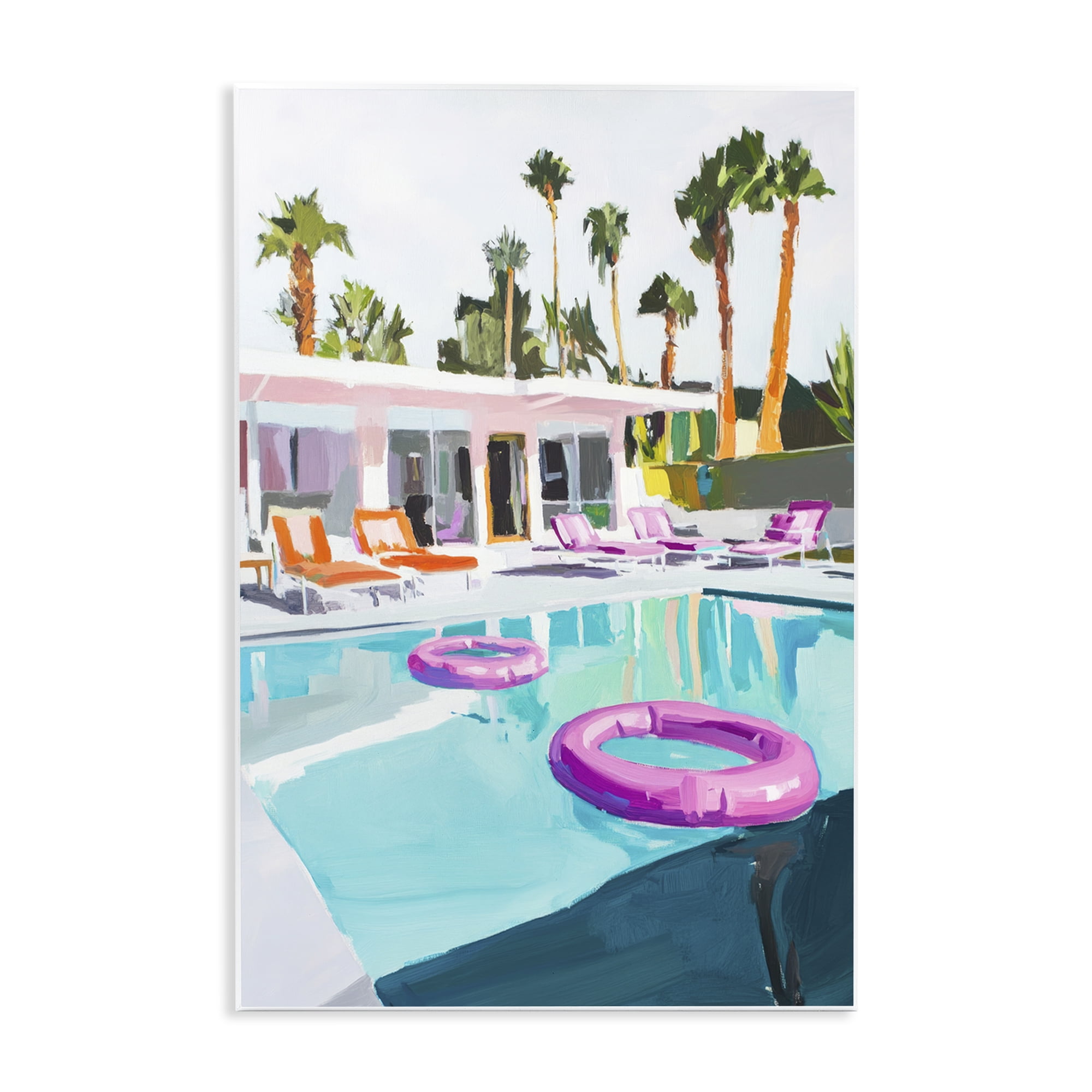 Stupell Industries Palm Springs Poolside Impression Wall Plaque Art, design by Sisi and Seb