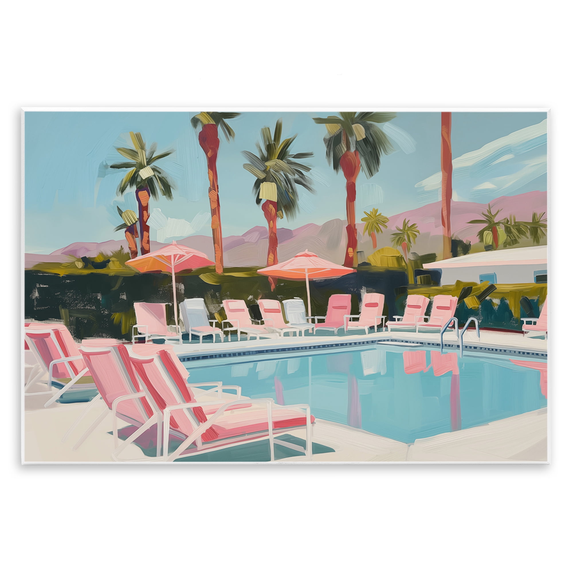 Stupell Industries Palm Springs Swimming Pool Landscape & Nature