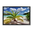 thumbnail image 1 of Stupell Industries Palm Tree Across Beach Coastal Photography Black Floater Framed Canvas Art Print Wall Art, 31 x 21, 1 of 10