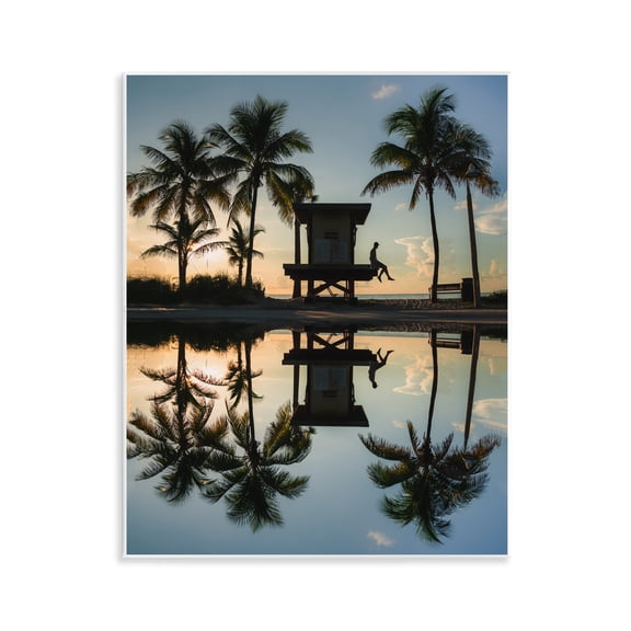 Stupell Industries Palm Tree Reflection Wall Plaque Art, design by Jared Kreiss