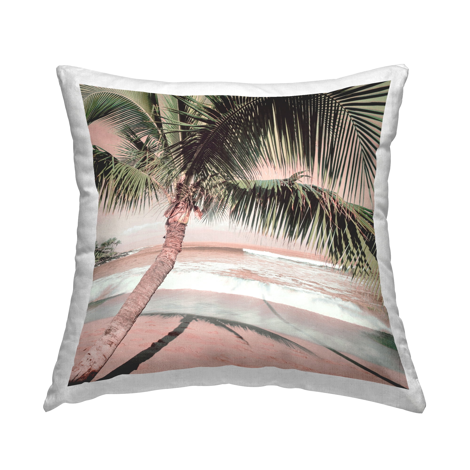 Stupell Industries Palm Tree Shadow on Sand Decorative Printed Throw Pillow Design by Danita Delimont.