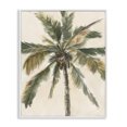 thumbnail image 1 of Stupell Industries Palm Tree on Beige Plants & Flowers Painting White Framed Art Print Wall Art, 11 x 14, 1 of 2