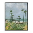 thumbnail image 1 of Stupell Industries Palm Trees Dock Scene Landscape Painting Black Framed Art Print Wall Art, 24 x 30, 1 of 2