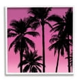 thumbnail image 1 of Stupell Industries Palm Trees & Pink Sky Botanical & Floral Painting White Framed Art Print Wall Art, 17 x 17, 1 of 9
