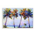 Stupell Industries Palm Trees in Sun Warmth Landscape Painting White