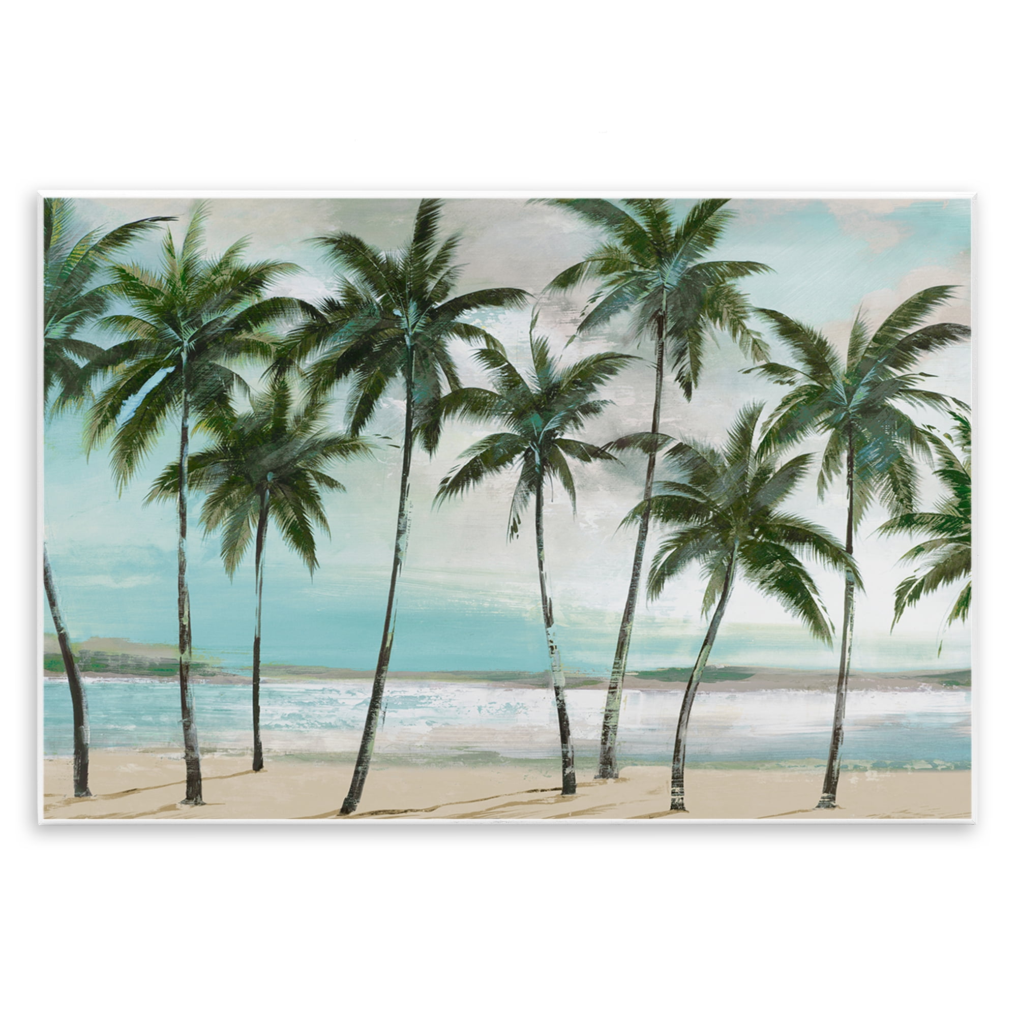 Stupell Industries Palms in A Row Coastal Wall Plaque Art, design by Lorenzo Collective