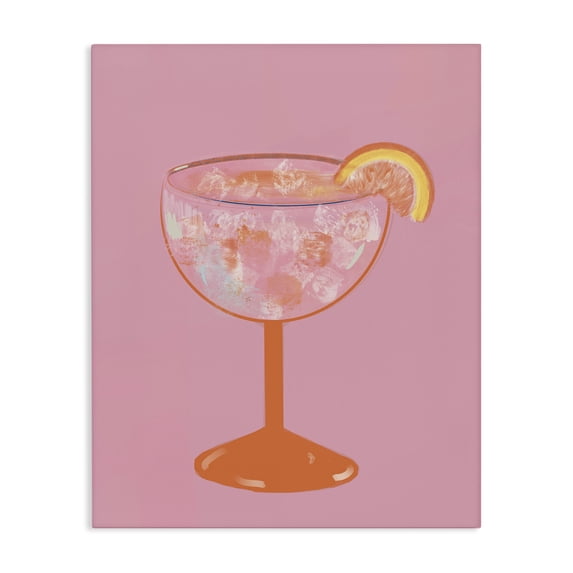 Stupell Industries Glam Paloma Glass over Pink Canvas Art, 30 x 40, by Robin Maria
